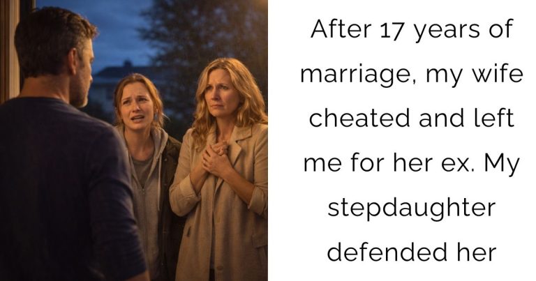 After 17 years of marriage, my wife cheated and left me for her ex. My stepdaughter defended her