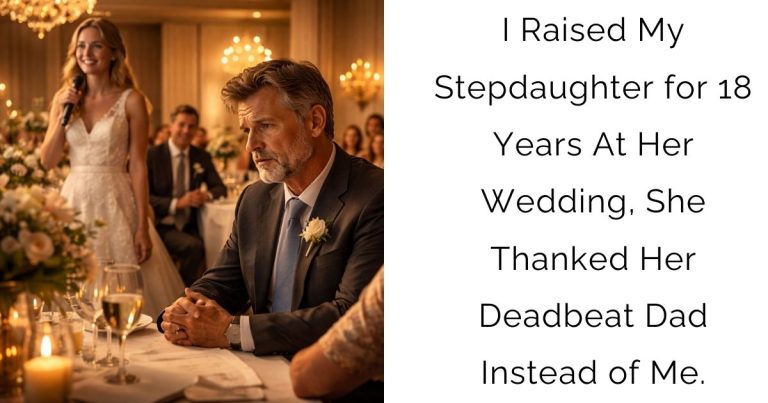 I Raised My Stepdaughter for 18 Years—At Her Wedding, She Thanked Her Deadbeat Dad Instead of Me.