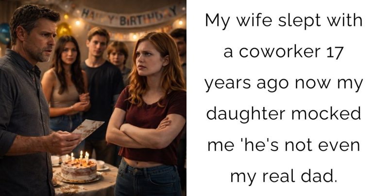 My wife slept with a coworker 17 years ago now my daughter mocked me ‘he’s not even my real dad.
