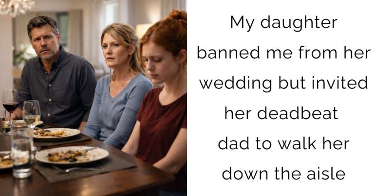My daughter banned me from her wedding but invited her deadbeat dad to walk her down the aisle