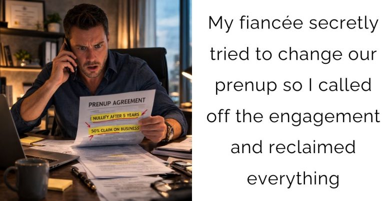 My fiancée secretly tried to change our prenup so I called off the engagement and reclaimed everything