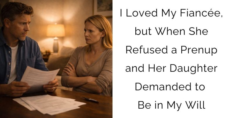 I Loved My Fiancée, but When She Refused a Prenup and Her Daughter Demanded to Be in My Will