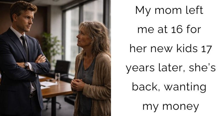 My mom left me at 16 for her new kids—17 years later, she’s back, wanting my money