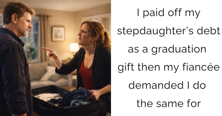 I paid off my stepdaughter’s debt as a graduation gift—then my fiancée demanded I do the same for