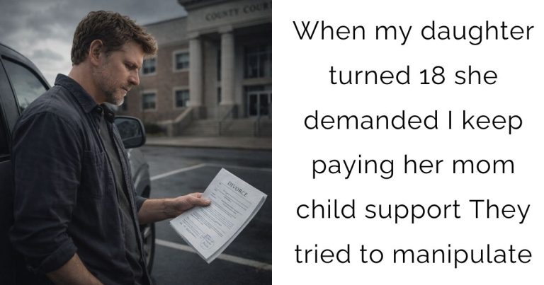 When my daughter turned 18 she demanded I keep paying her mom child support They tried to manipulate