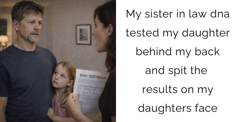 My sister in law dna tested my daughter behind my back and spit the results on my daughters face