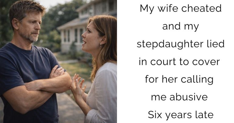 My wife cheated and my stepdaughter lied in court to cover for her calling me abusive Six years late