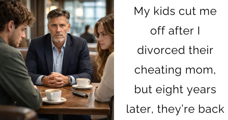 My kids cut me off after I divorced their cheating mom, but eight years later, they’re back