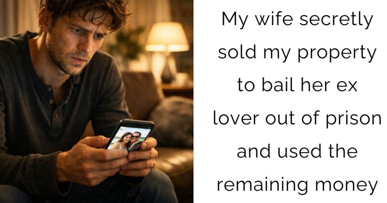 My wife secretly sold my property to bail her ex-lover out of prison and used the remaining money