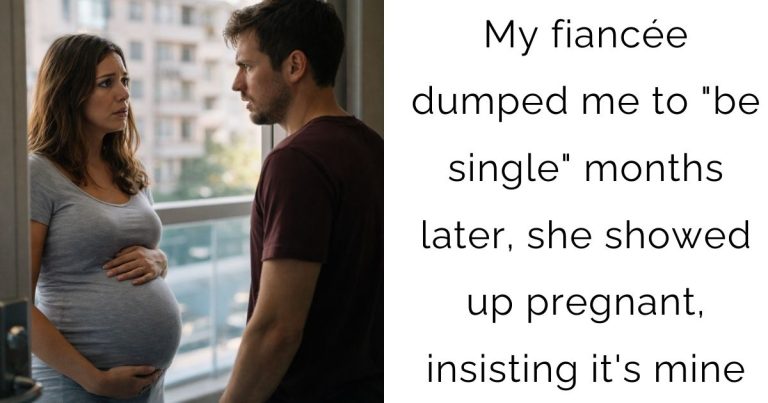 My fiancée dumped me to “be single” months later, she showed up pregnant, insisting it’s mine