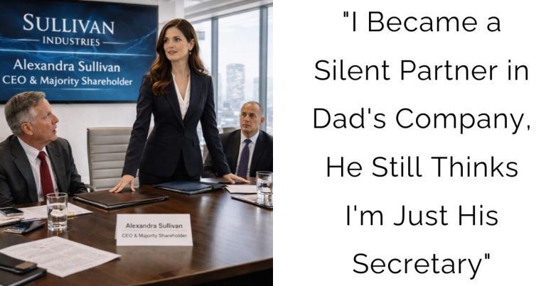 “I Became a Silent Partner in Dad’s Company, He Still Thinks I’m Just His Secretary”