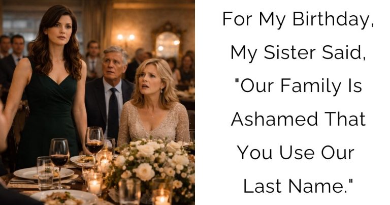 For My Birthday, My Sister Said, “Our Family Is Ashamed That You Use Our Last Name.”