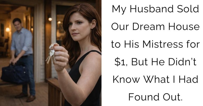 My Husband Sold Our Dream House to His Mistress for $1, But He Didn’t Know What I Had Found Out.