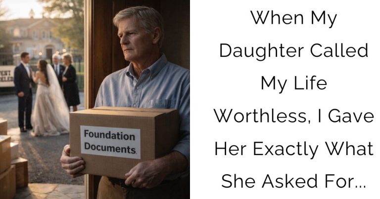 When My Daughter Called My Life Worthless, I Gave Her Exactly What She Asked For…