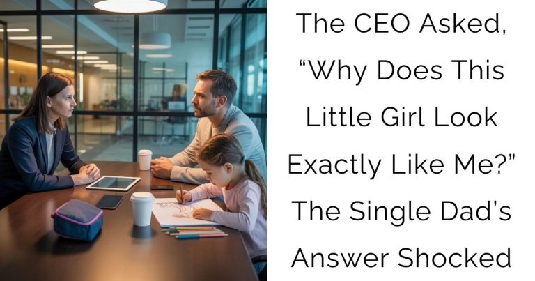 The CEO Asked, “Why Does This Little Girl Look Exactly Like Me?” — The Single Dad’s Answer Shocked