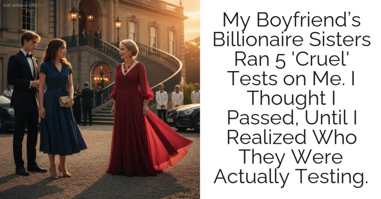 My Boyfriend’s Billionaire Sisters Ran 5 'Cruel' Tests on Me. I Thought I Passed, Until I Realized Who They Were Actually Testing.