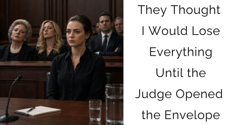 They Thought I Would Lose Everything—Until the Judge Opened the Envelope