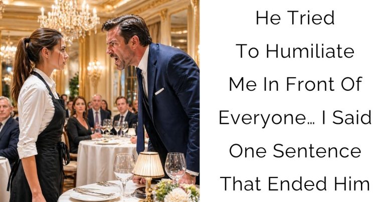 He Tried To Humiliate Me In Front Of Everyone… I Said One Sentence That Ended Him
