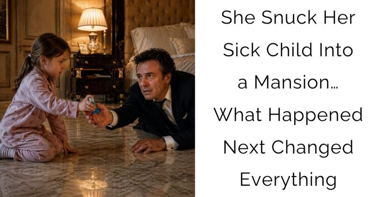 She Snuck Her Sick Child Into a Mansion… What Happened Next Changed Everything