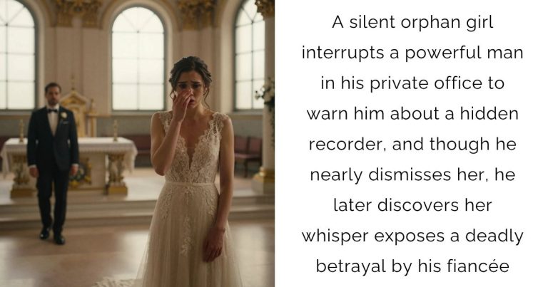 A silent orphan girl interrupts a powerful man in his private office to warn him about a hidden recorder, and though he nearly dismisses her, he later discovers her whisper exposes a deadly betrayal by his fiancée