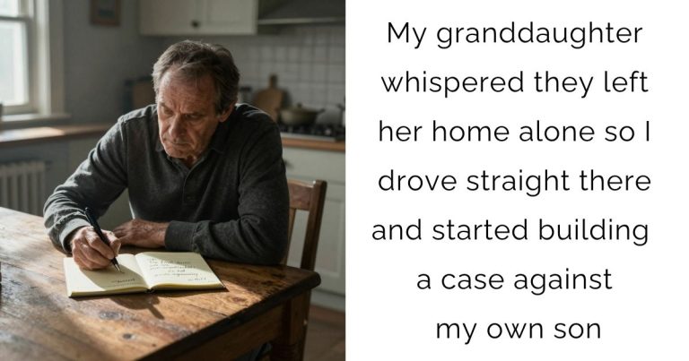 My granddaughter whispered they left her home alone so I drove straight there and started building a case against my own son