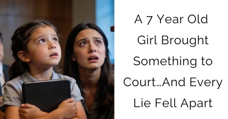 A 7-Year-Old Girl Brought Something to Court… And Every Lie Fell Apart