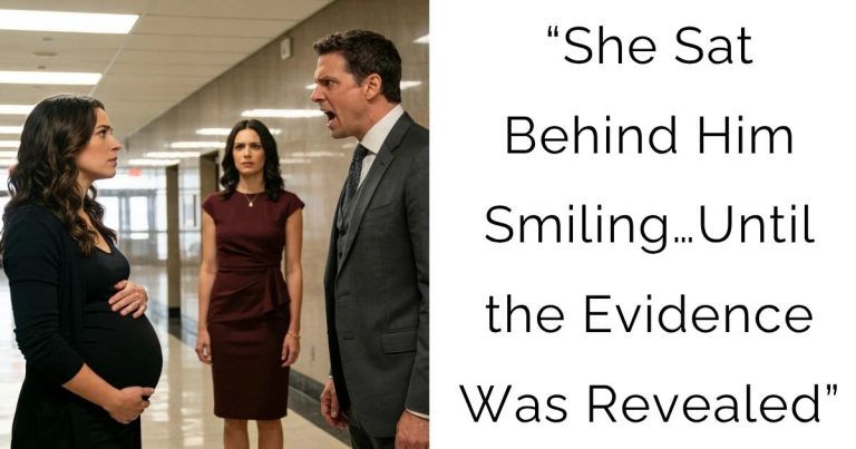 “She Sat Behind Him Smiling… Until the Evidence Was Revealed”