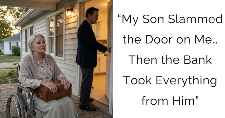 “My Son Slammed the Door on Me… Then the Bank Took Everything from Him”