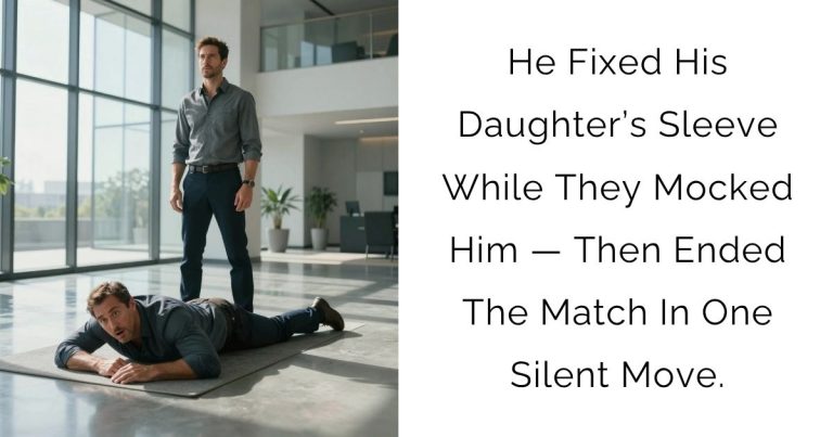 He Fixed His Daughter’s Sleeve While They Mocked Him — Then Ended The Match In One Silent Move.
