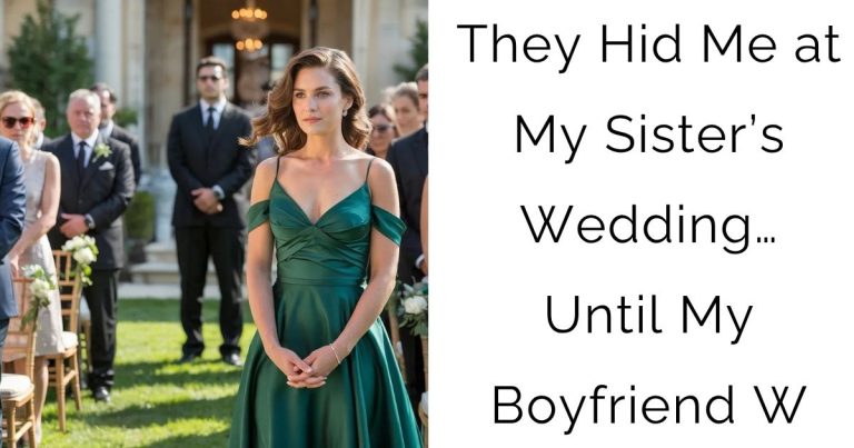 They Hid Me at My Sister’s Wedding… Until My Boyfriend W