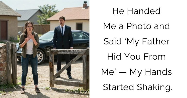 He Handed Me a Photo and Said ‘My Father Hid You From Me’ — My Hands Started Shaking.