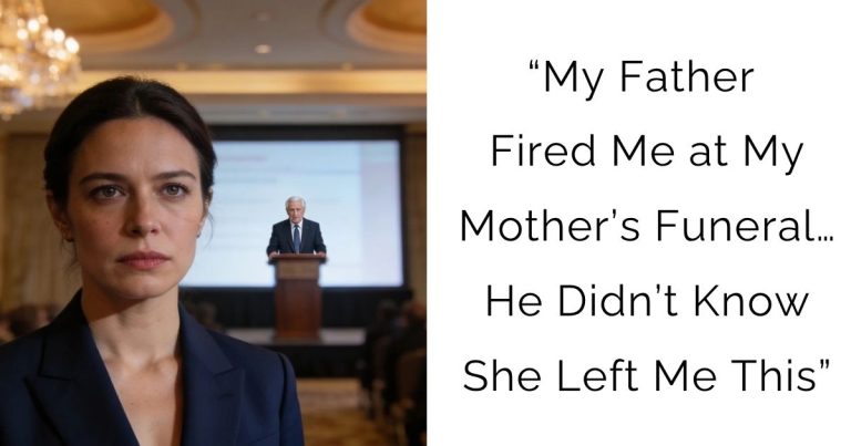 My Father Fired Me at My Mother’s Funeral… He Didn’t Know She Left Me This