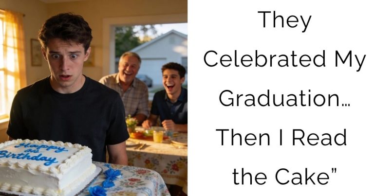 They Celebrated My Graduation… Then I Read the Cake”