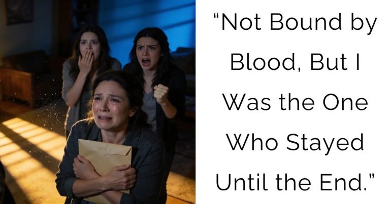 “Not Bound by Blood, But I Was the One Who Stayed Until the End.”