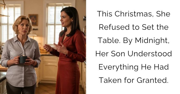 This Christmas, She Refused to Set the Table. By Midnight, Her Son Understood Everything He Had Taken for Granted.