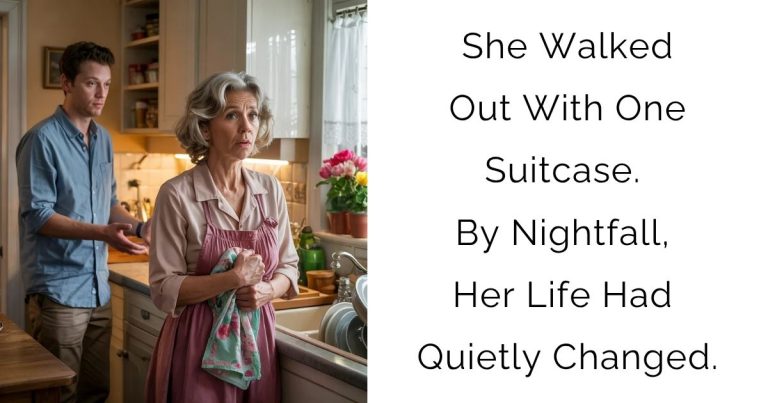 She Walked Out With One Suitcase. By Nightfall, Her Life Had Quietly Changed.