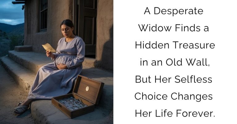 A Desperate Widow Finds a Hidden Treasure in an Old Wall, But Her Selfless Choice Changes Her Life Forever.