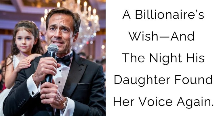 A Billionaire’s Wish—And The Night His Daughter Found Her Voice Again.