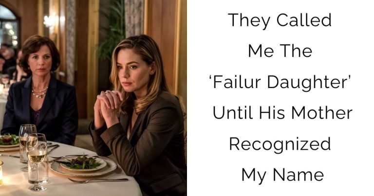 They Called Me The ‘Failure Daughter’… Until His Mother Recognized My Name
