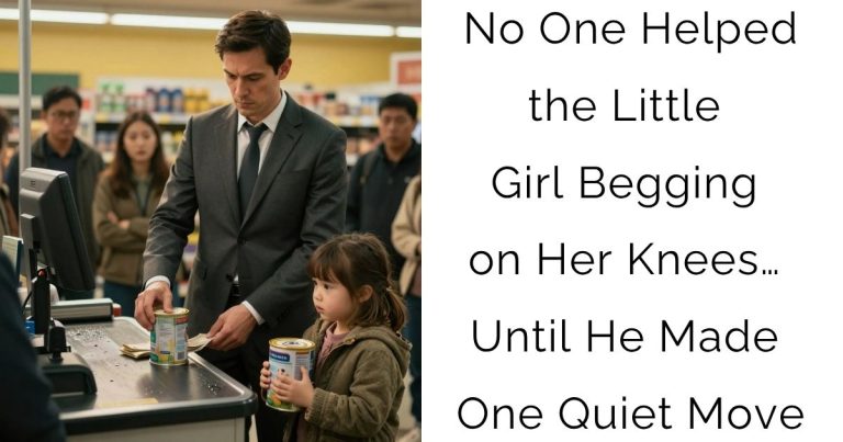 No One Helped the Little Girl Begging on Her Knees… Until He Made One Quiet Move
