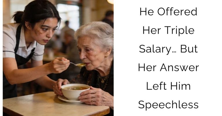 He Offered Her Triple Salary… But Her Answer Left Him Speechless