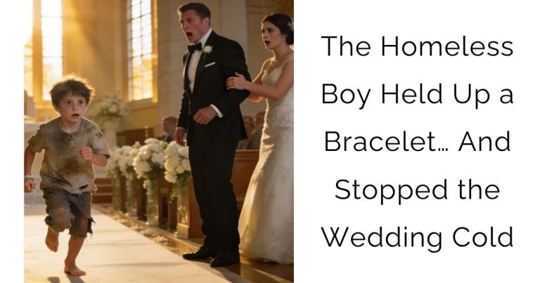 The Homeless Boy Held Up a Bracelet… And Stopped the Wedding Cold