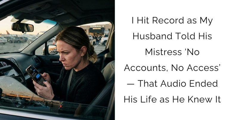 I Hit Record as My Husband Told His Mistress ‘No Accounts, No Access’ — That Audio Ended His Life as He Knew It