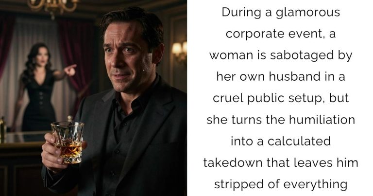 During a glamorous corporate event, a woman is sabotaged by her own husband in a cruel public setup, but she turns the humiliation into a calculated takedown that leaves him stripped of everything
