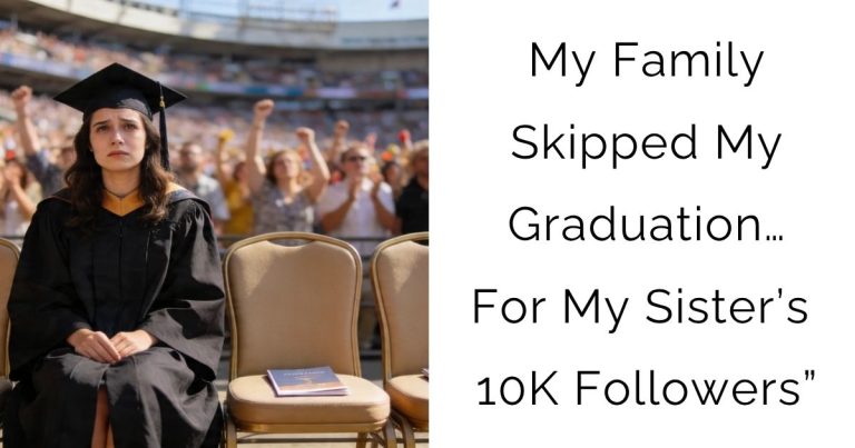 My Family Skipped My Graduation… For My Sister’s 10K Followers”