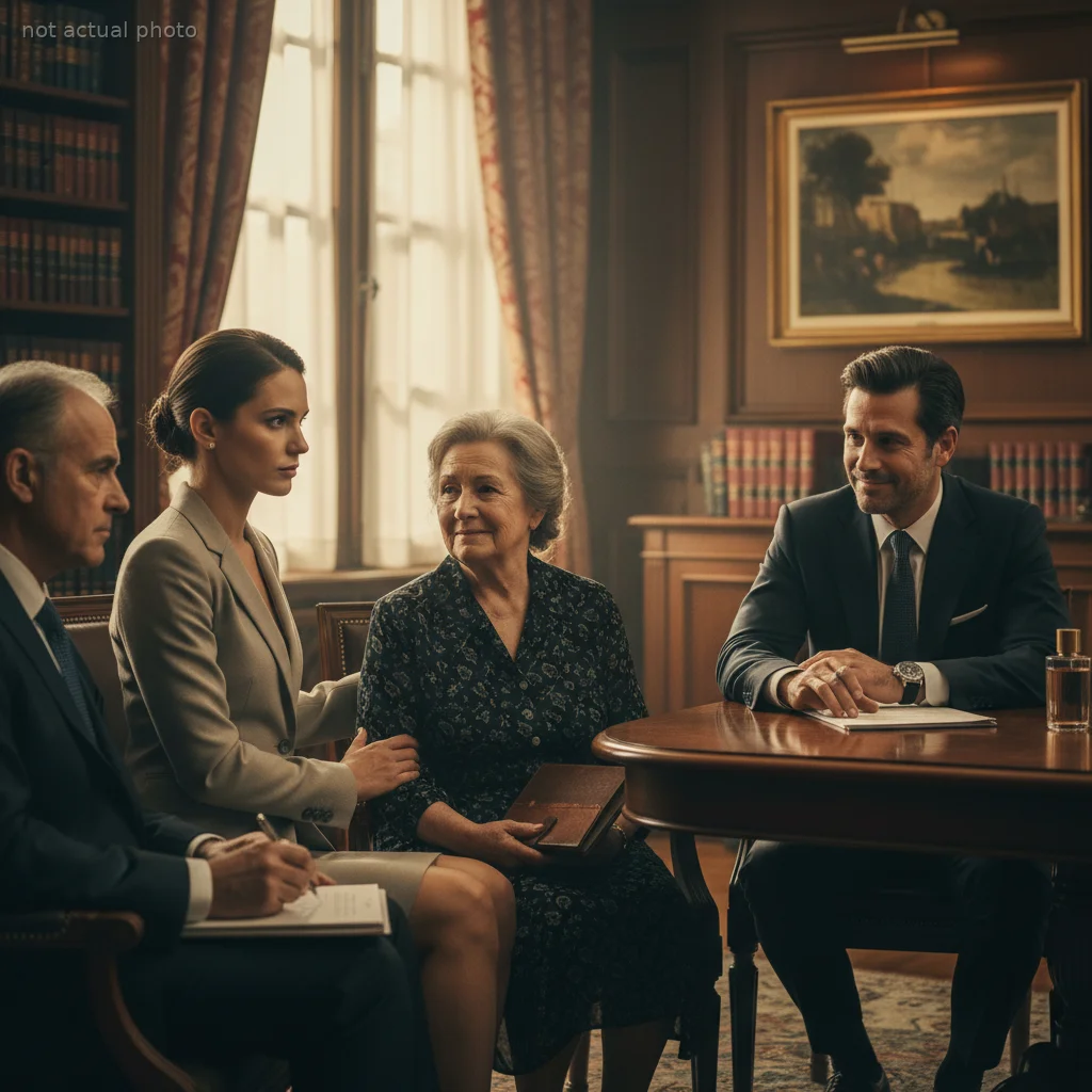 He paid me 100,000 pesos to take his mother and leave, and the next morning she opened her ledger, showed me the company shares, and called her lawyer.