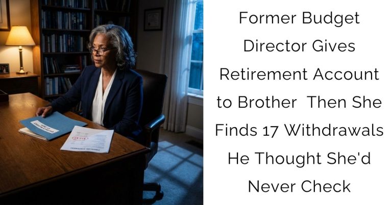 Former Budget Director Gives Retirement Account to Brother — Then She Finds 17 Withdrawals He Thought She’d Never Check