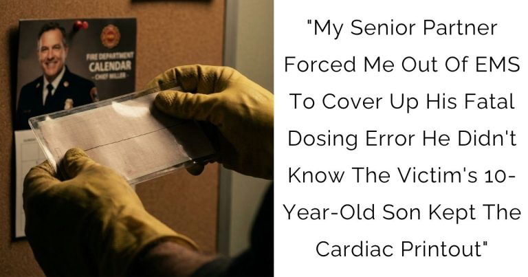 “My Senior Partner Forced Me Out Of EMS To Cover Up His Fatal Dosing Error — He Didn’t Know The Victim’s 10-Year-Old Son Kept The Cardiac Printout”