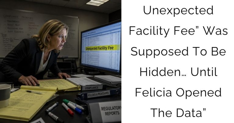 Unexpected Facility Fee” Was Supposed To Be Hidden… Until Felicia Opened The Data”