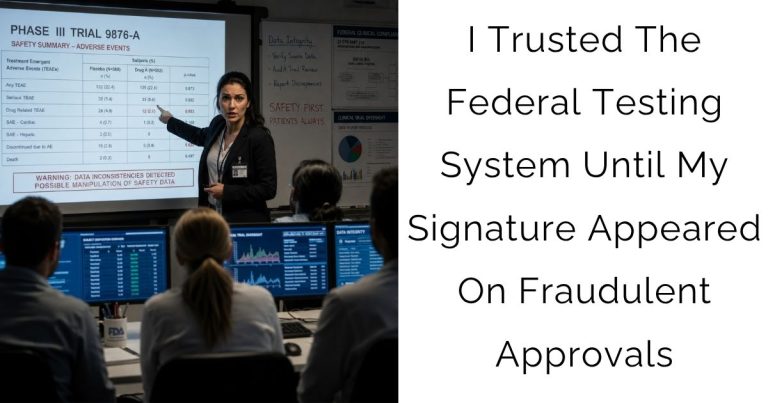 I Trusted The Federal Testing System Until My Signature Appeared On Fraudulent Approvals